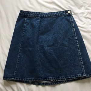ASOS denim wrap skirt